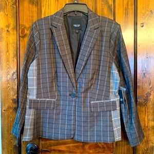 NWT Simply Vera Vera Wang Gray blazer size LP